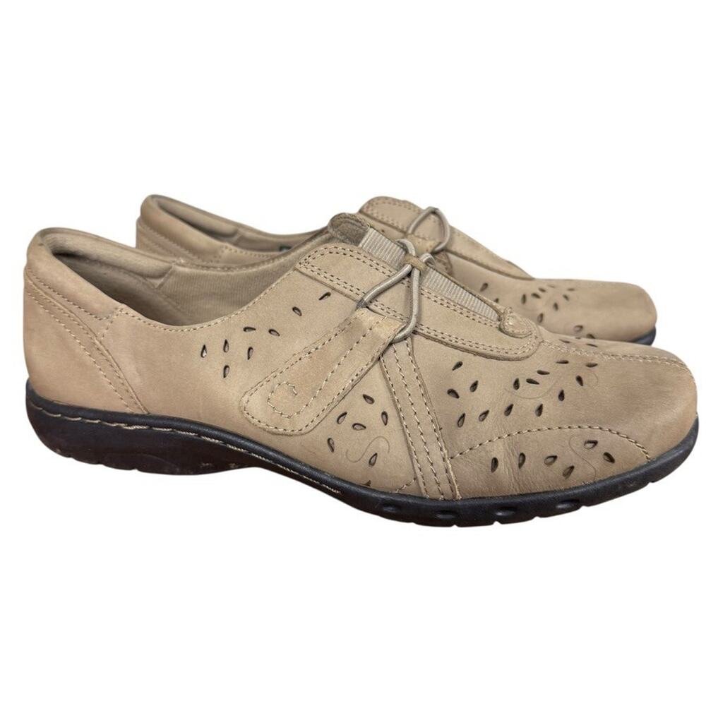 Cobb Hill New Balance Paula Slip On Leather Beige Comfort Shoes Womens sz 8 W